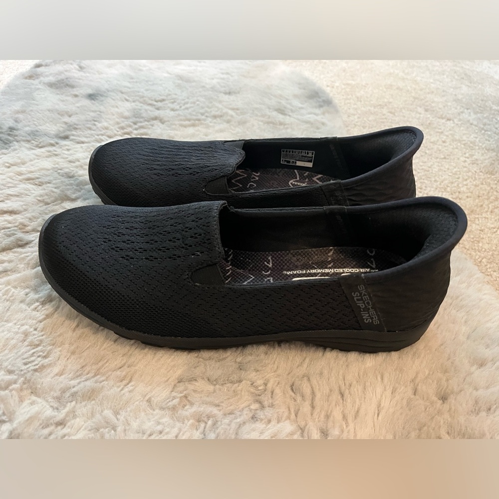 Skechers Black Slip-On Shoes